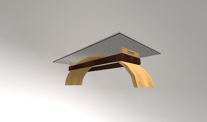 5 Prim ArcSlate Coffee Table