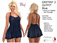 *BSASSY* DESTINY 2 DRESS BLUE