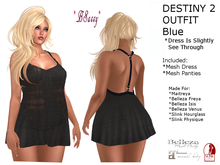 *BSASSY* DESTINY 2 DRESS BLACK