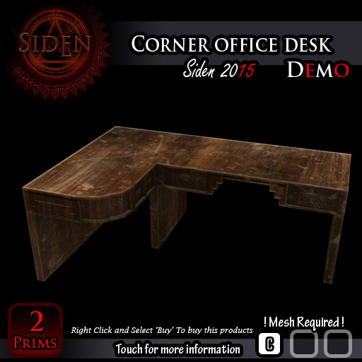 (Demo) Corner office desk (Box)