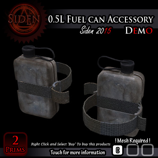 (Demo) 0.5L Fuel can Accessory (Box)