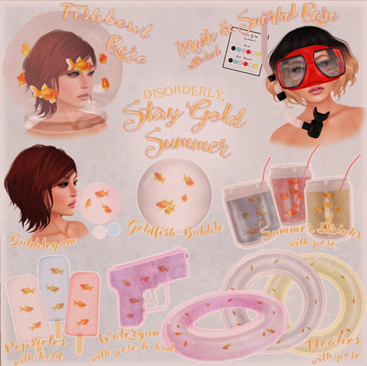 DISORDERLY. / Stay Gold Summer / Popsicle/ Red