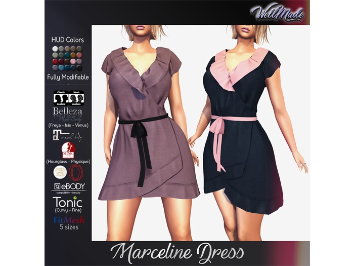 [WellMade] Marceline Dress - HUD Colors