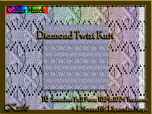 Diamond Twist Knit Alpha Textures