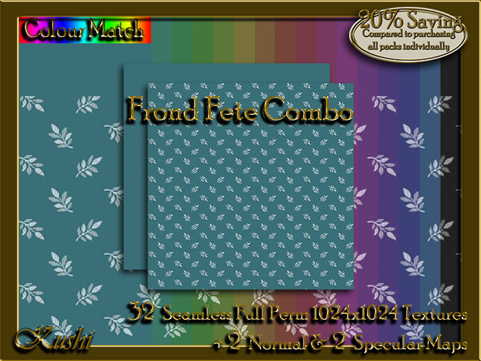 !Kushi! FrondFeteCOMBO Textures -WEAR TO UNPACK
