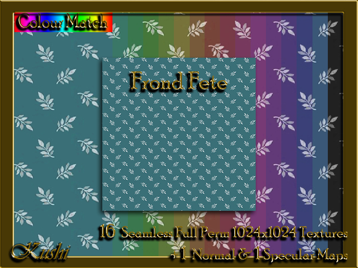 !Kushi! FrondFete Textures -WEAR TO UNPACK