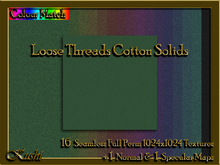 !Kushi! LooseThreadsCOTTON Textures -WEAR TO UNPACK