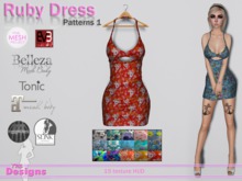 Ruby Dress With Hud Patterns 1