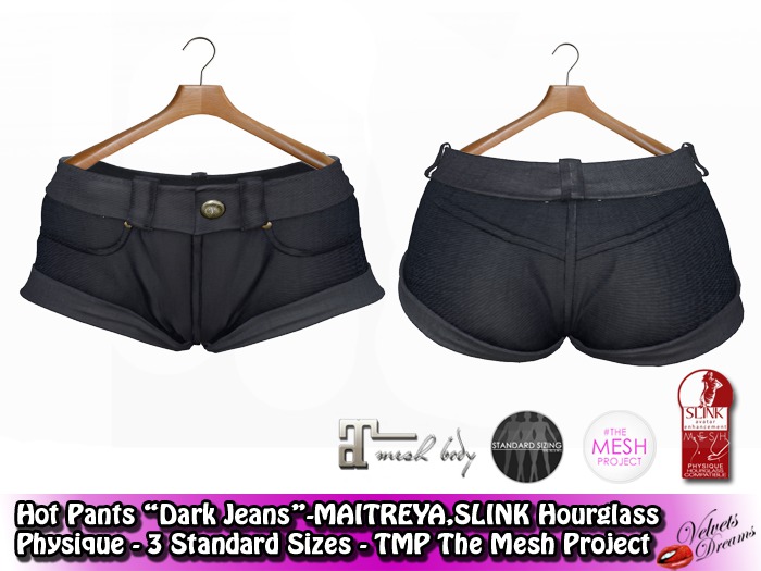 -VD- Hot Pants - Dark Jeans