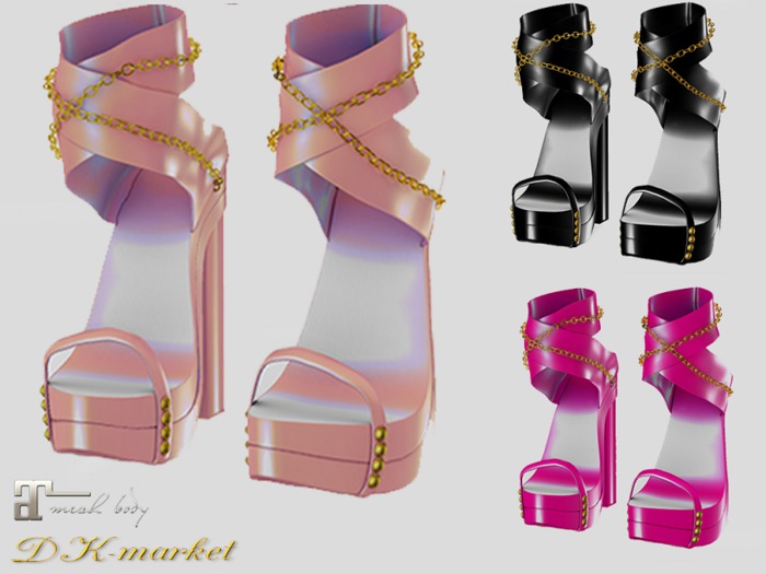 DK:: Pack solid heels 3 colors  for MAITREYA