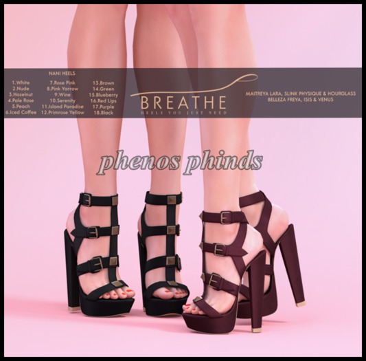 [BREATHE]-Nani Heels-Pink Yarrow