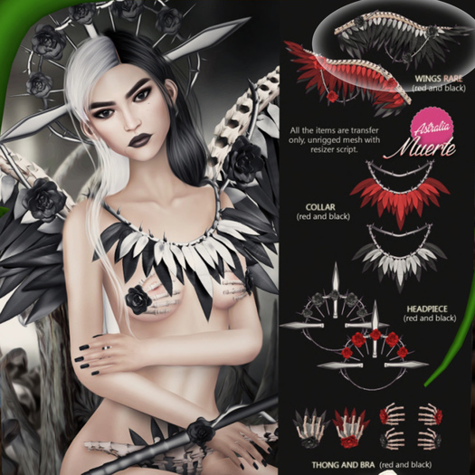 Astralia - Muerte gacha (wings black) RARE