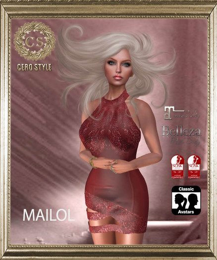 CERO STYLE Mailol Dress Red