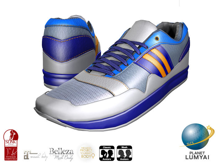 Planet Lumyai Athlima Shoes: Original Blue/gold