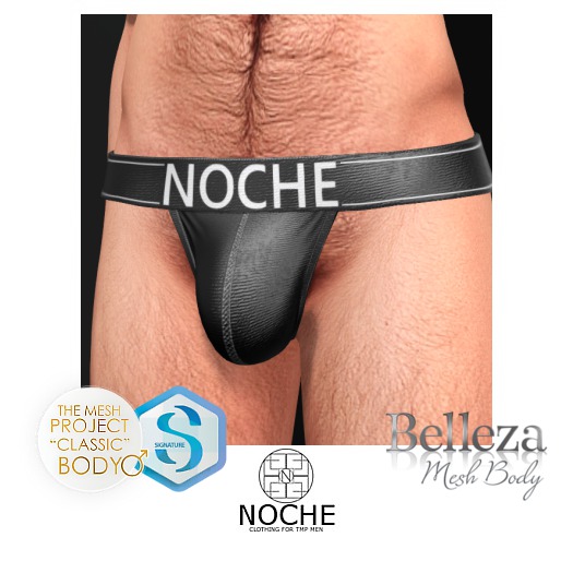 NOCHE. Essential Jockstrap Black