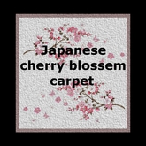 Japanese cherry blossem carpet