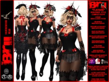 **FLAVIANE BURLESQUE STYLE COMPLET OUTFIT **