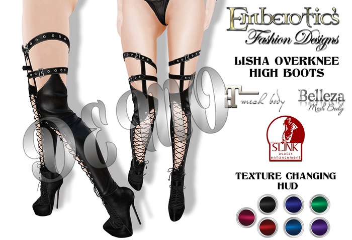 DEMO EFD_164 Lisha Overknee High Boots