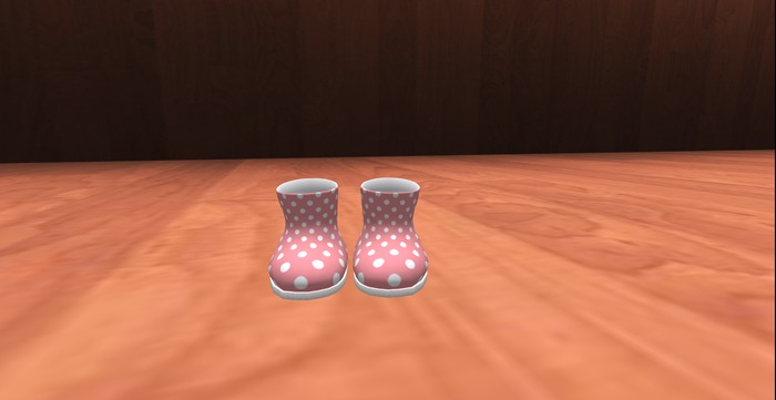 Pink Polkadot Dinkie Boots
