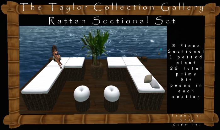 WOW! GEORGEOUS! Taylor's Rattan Sectional Set
