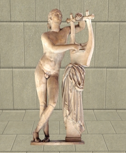Statue: Apollo with a Lyre