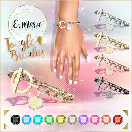 e.marie // Toggle Heart Bracelet - Fatpack (wear to unpack)