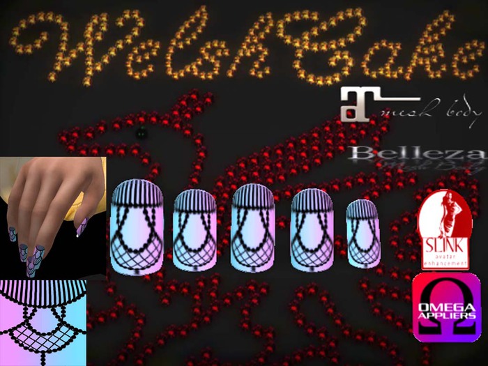 [W.C] Dotted Cage Gradient Matte Multi HUD Appliers GROUP GIFT