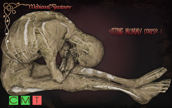 [MF] Mesh sitting mummy corpse 1 (boxed)