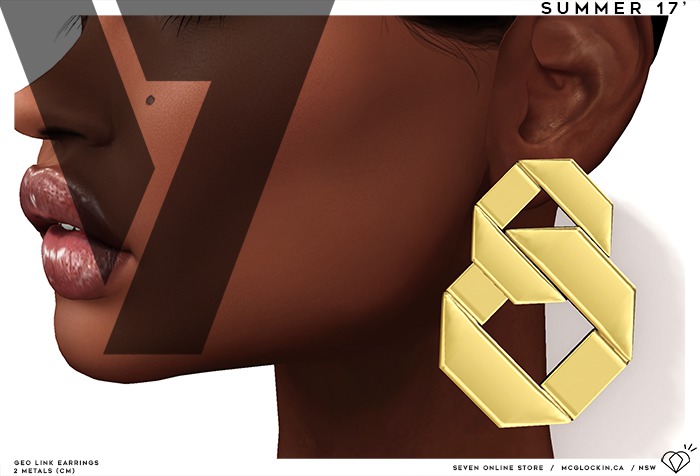 7;] Geo Link Earrings - Wear Me !