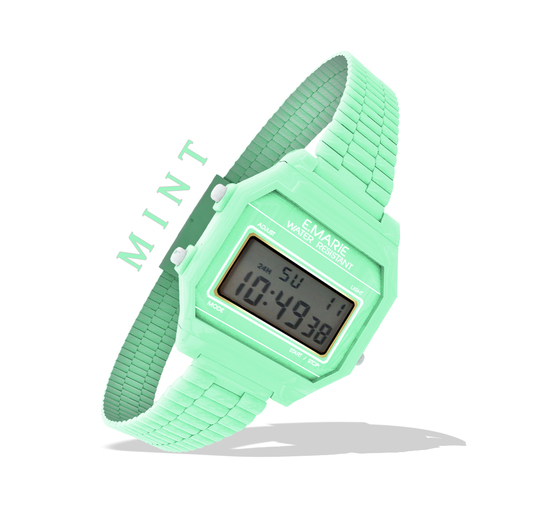 e.marie // Retro Watch - Mint