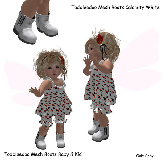 Mesh Boots Calamity White