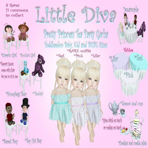~Little Diva~Pink Tea Party Table