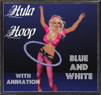 hula hoop white and blue