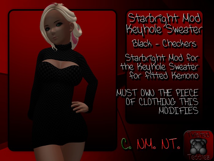 {T.t} Starbright Mod - Keyhole Sweater - Black