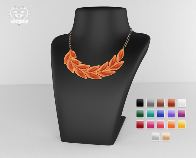 Bowtique - Colored Feather Necklace