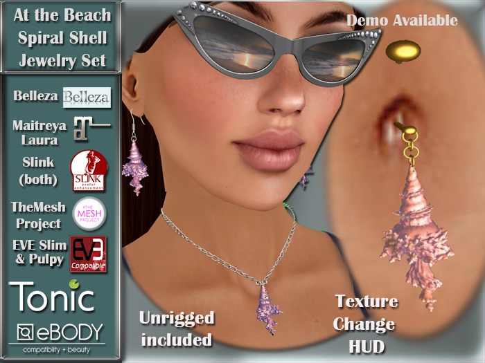[TKS] At the Beach Jewlery Set - Spiral Shell DEMO