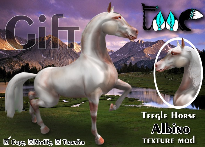 [FMC] Teegle Horse GIFT mod - Albino