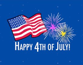 happy 4th of july gesture