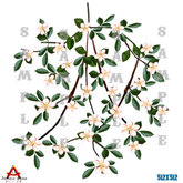 FC - Full Perm white flowers vines textures ALPHA