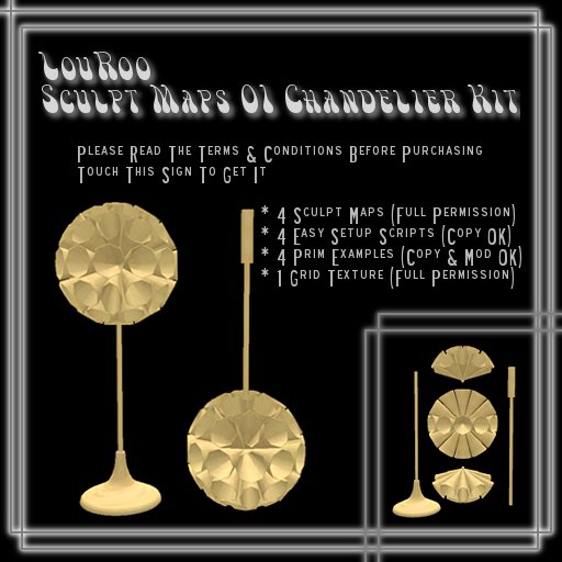 FullPerm LouRoo SculptMaps01 ChandelierKit