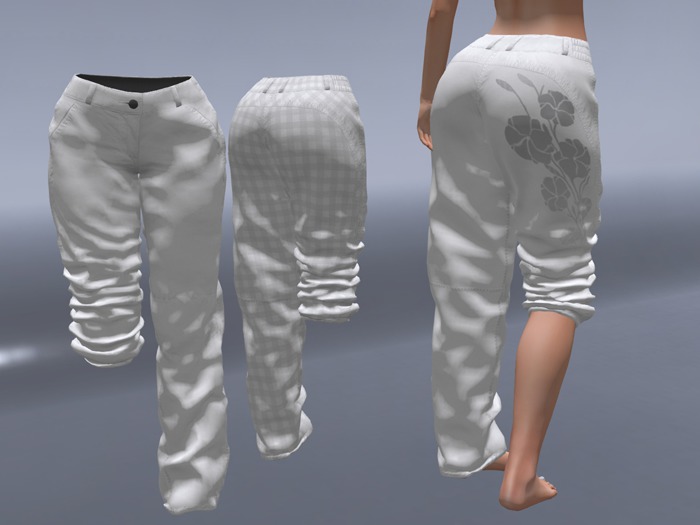 Cuddle Up - Kara Pants - White