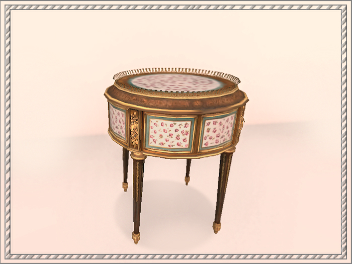 Gueridon with sevres plaques -C&G-