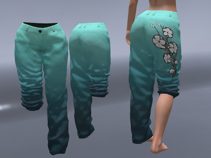 Cuddle Up - Kara Pants - Liquid Turquoise
