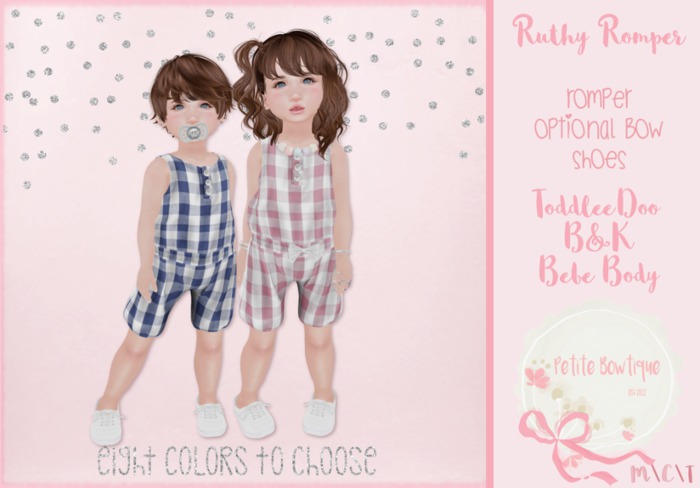 {Petite Bowtique} Ruthy Romper Bold Pack