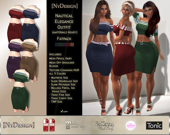 [NyDesign] DEMO Nautical Elegance Outfit - ALL