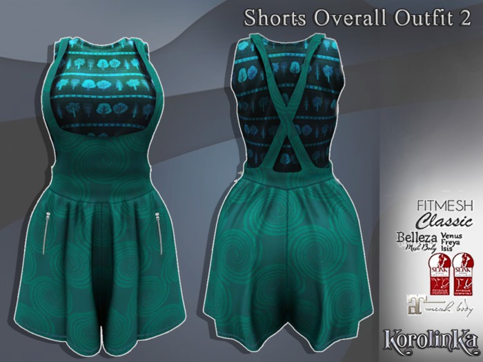 Shorts Overall Outfit 2