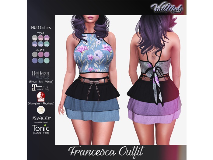 [WellMade] Francesca Outfit - HUD Colors