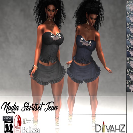 !DC! Nadia SkirtSet  Jean (Mesh)
