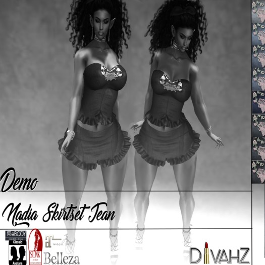 !DC! Nadia SkirtSet  Jean (Mesh) DEMO