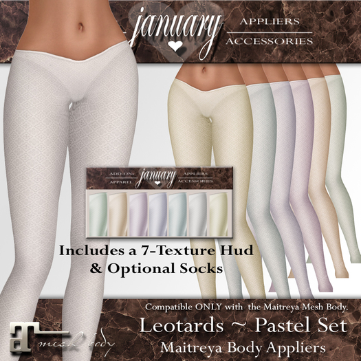 January ~ Leotards Pastel Set